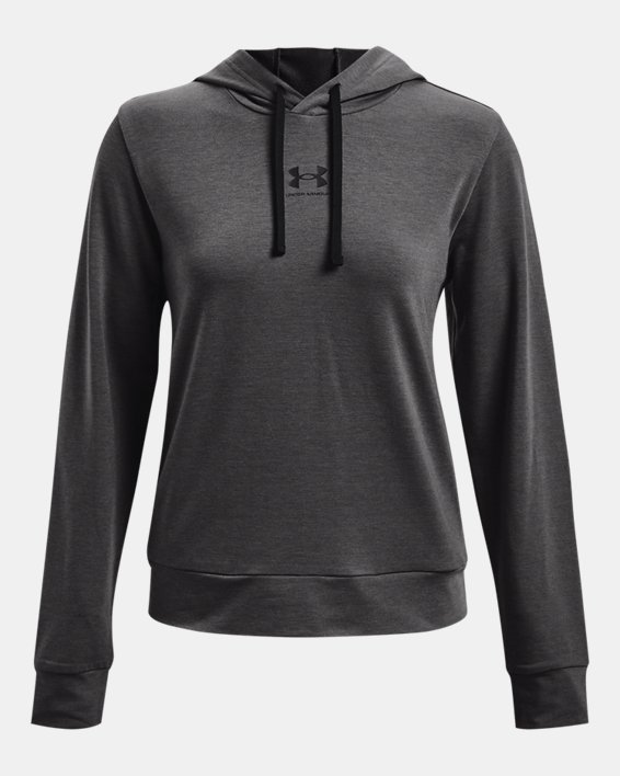 Women's UA Rival Terry Hoodie in Gray image number 7